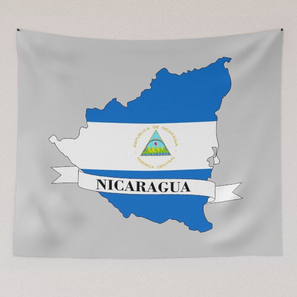 Item preview, Map of the Nicaraguan flag designed and sold by visual adventures.