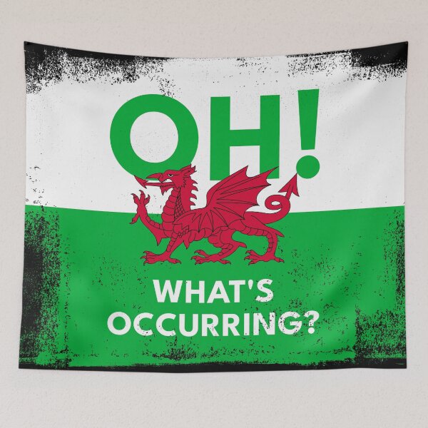 Item preview, Welsh Red Dragon - Oh What's Occurring (Vintage Style) designed and sold by Designs by Jesabee.