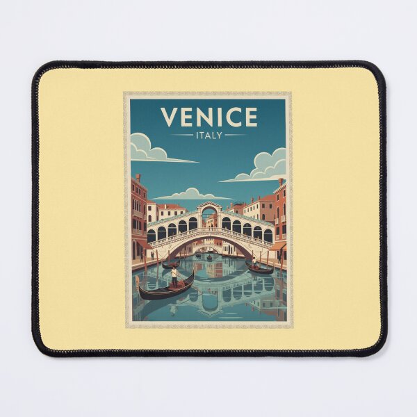 Item preview, Venice Vintage Travel Art - Rialto Bridge - Italy designed and sold by Wanderprintt.