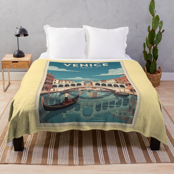 Item preview, Venice Vintage Travel Art - Rialto Bridge - Italy designed and sold by Wanderprintt.