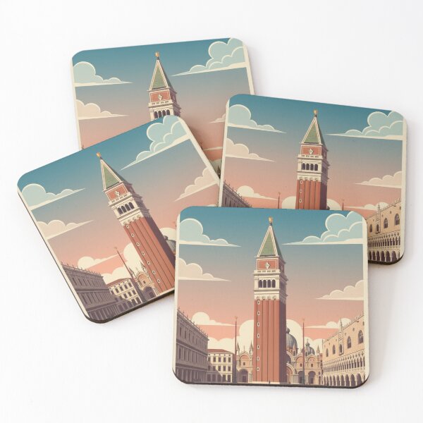 Item preview, Venice Vintage Travel Art - San Marco Tower - Italy designed and sold by Wanderprintt.