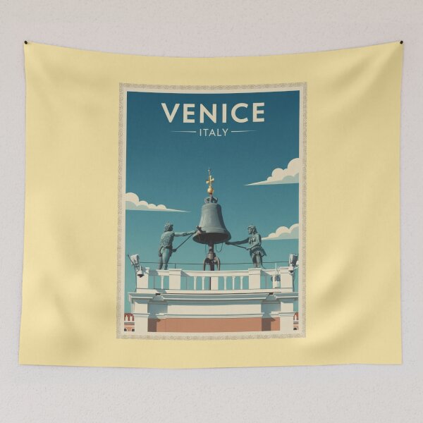 Item preview, Venice Vintage Travel Art - San Marco Bell - Italy  designed and sold by Wanderprintt.