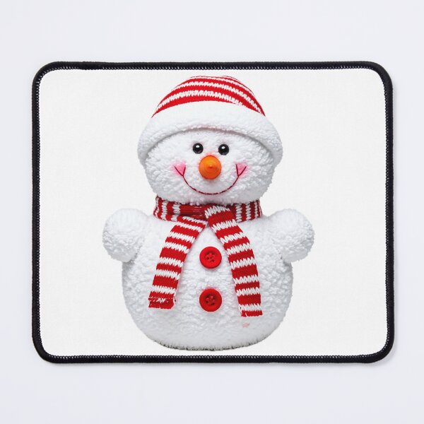 Item preview, A cheerful snowman with a red hat and scarf, smiling brightly designed and sold by homydesign.