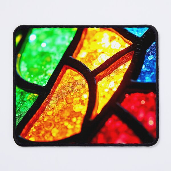 Item preview, Intense Textured Stained Glass Glow Art designed and sold by Health And Fitness Posts e-Store.