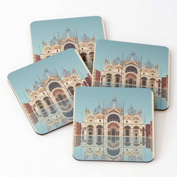 Item preview, Venice Vintage Travel Art - Basilica San Marco - Italy designed and sold by Wanderprintt.