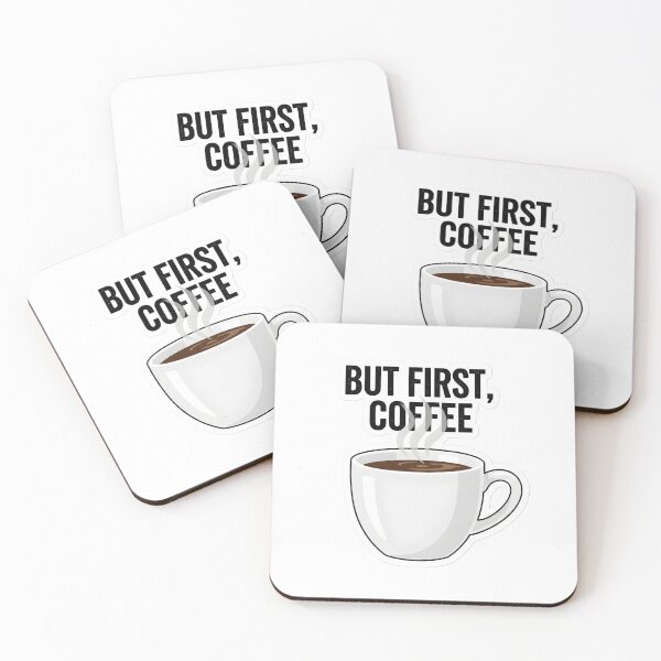 Item preview, Funny Coffee Lover But First Coffee Morning Addiction designed and sold by StickyGuys.