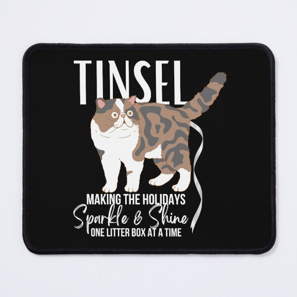 Item preview, Funny Christmas Cat – Cat Ate Tinsel Holiday Party for Cat Lovers designed and sold by SunandShade.
