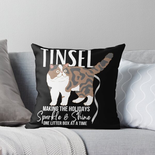 Item preview, Funny Christmas Cat – Cat Ate Tinsel Holiday Party for Cat Lovers designed and sold by SunandShade.