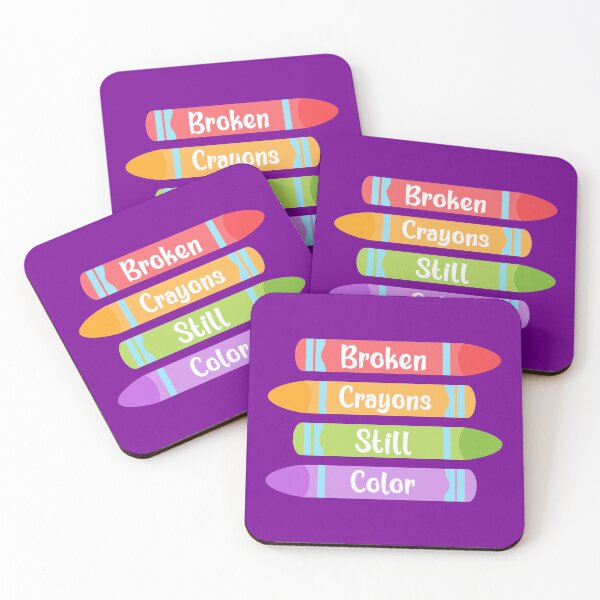 Item preview, Broken Crayons Still Color, Motivational Quote, Inspirational Quote designed and sold by DesignHouse07.