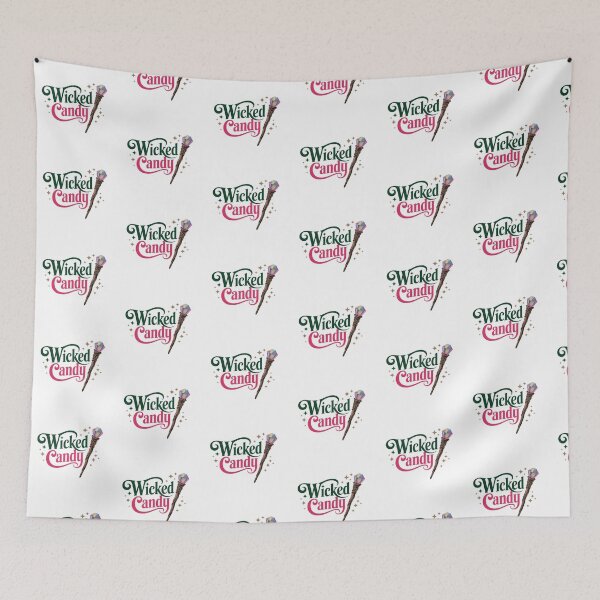 Item preview, Wicked Candy Logo - Pink Green Magic Wand Witch Brand Design designed and sold by Random Candy Studio.