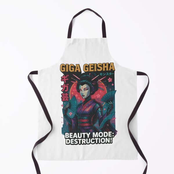 Item preview, GIGA GEISHA – Beauty Mode: Destruction! | Cyberpunk Mecha Geisha Design designed and sold by Snackwear Apparel.