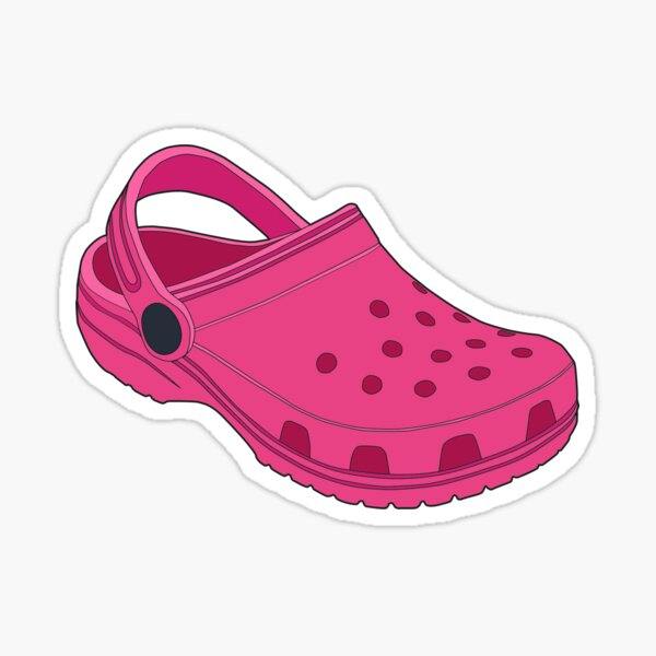 Total 86+ imagen pink crocs sticker