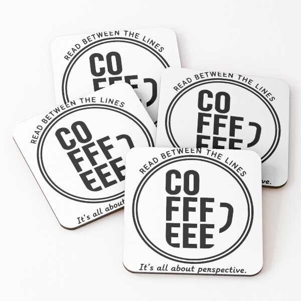Item preview, COFFEEEE Mug Typography Optical Illusion designed and sold by Enga6.
