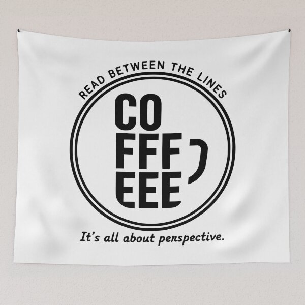 Item preview, COFFEEEE Mug Typography Optical Illusion designed and sold by Enga6.
