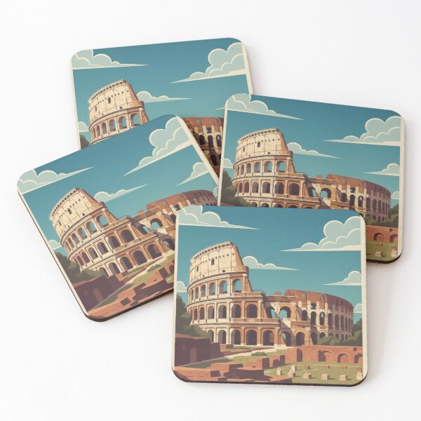 Item preview, Rome Vintage Travel Art - Colosseum - Italy designed and sold by Wanderprintt.