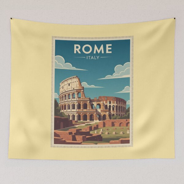 Item preview, Rome Vintage Travel Art - Colosseum - Italy designed and sold by Wanderprintt.