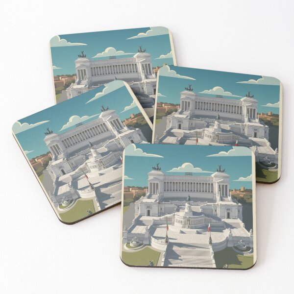 Item preview, Rome Vintage Travel Art - Monument to Vittorio Emanuele II - Italy designed and sold by Wanderprintt.