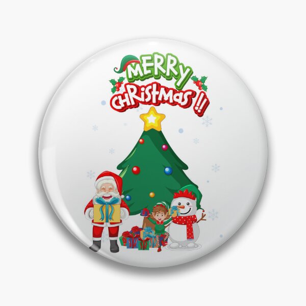 Artikelvorschau, Santa Claus, Elf, and Snowman with Christmas Tree and Gifts entworfen und verkauft von HorizonStores.