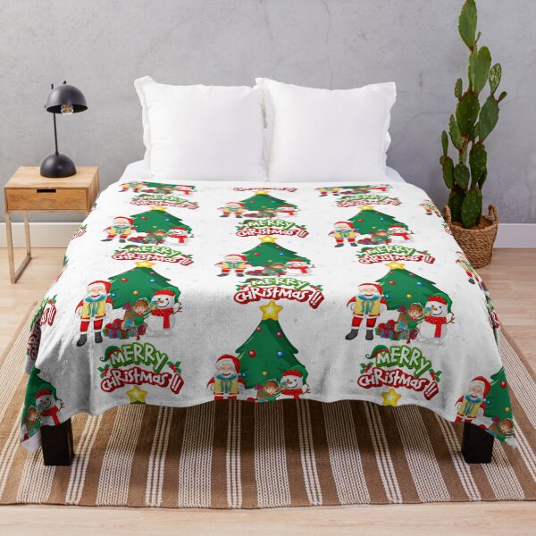 Item preview, Santa Claus, Elf, and Snowman with Christmas Tree and Gifts designed and sold by HorizonStores.