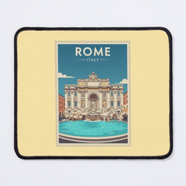 Item preview, Rome Vintage Travel Art - Trevi Fountain - Italy designed and sold by Wanderprintt.