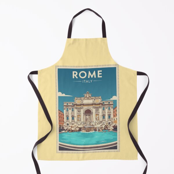 Item preview, Rome Vintage Travel Art - Trevi Fountain - Italy designed and sold by Wanderprintt.