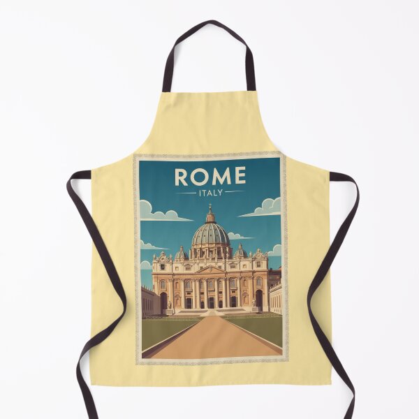 Item preview, Rome Vintage Travel Art - St Peter's Basilica - Italy designed and sold by Wanderprintt.
