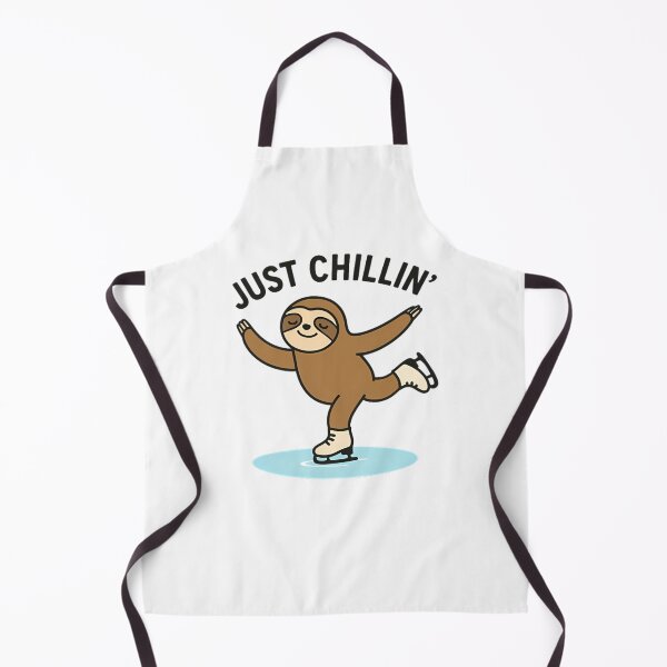 Item preview, Just Chillin’ – Funny Ice Skating Sloth Cartoon T-Shirt designed and sold by Hooi-Boon-Sin.