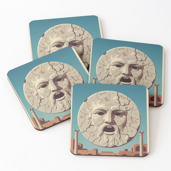 Item preview, Rome Vintage Travel Art - Mouth of Truth - Italy designed and sold by Wanderprintt.
