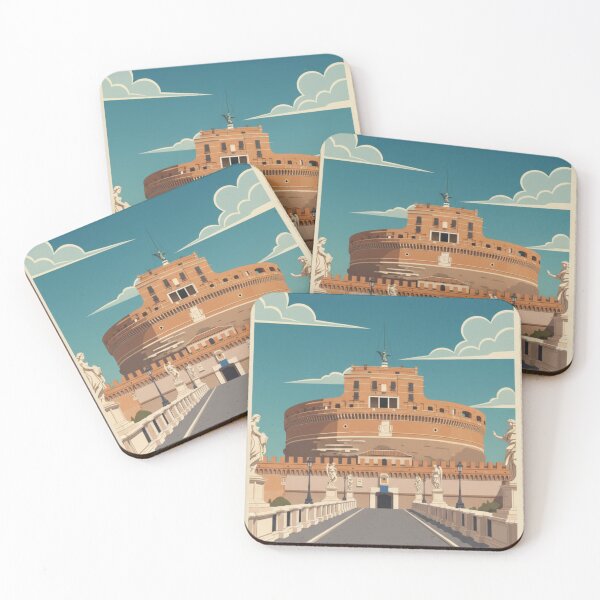Item preview, Rome Vintage Travel Art - Castel Sant'Angelo - Italy designed and sold by Wanderprintt.