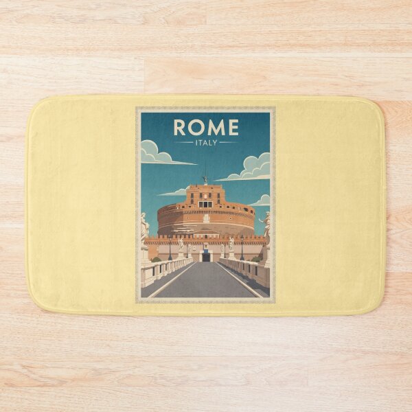 Item preview, Rome Vintage Travel Art - Castel Sant'Angelo - Italy designed and sold by Wanderprintt.