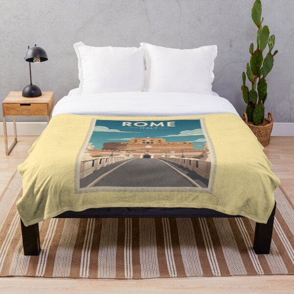 Item preview, Rome Vintage Travel Art - Castel Sant'Angelo - Italy designed and sold by Wanderprintt.