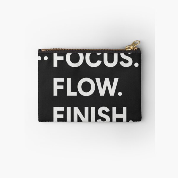 Item preview, Focus Flow Finish – Minimal Motivational Quote Design designed and sold by Dogandesighn.