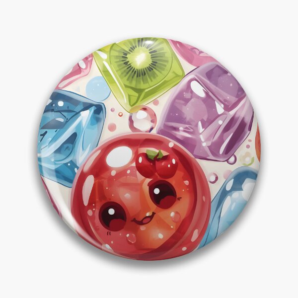 Item preview, Glossy Kawaii Fruit Jelly Candy and Gummy Sweets Pattern designed and sold by MoonlitDoodles1.