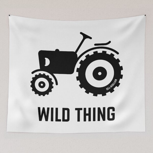 Item preview, Wild Thing (Tractor / Traction Engine / Farmer / Black) designed and sold by Roderix.