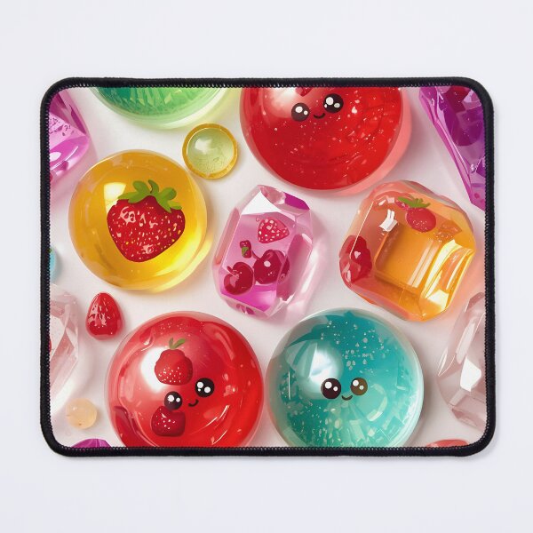 Item preview, High Gloss Fruit Infused Jelly Drops and Kawaii Candies Pattern designed and sold by MoonlitDoodles1.