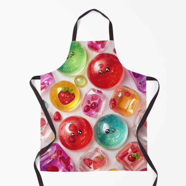 Item preview, High Gloss Fruit Infused Jelly Drops and Kawaii Candies Pattern designed and sold by MoonlitDoodles1.