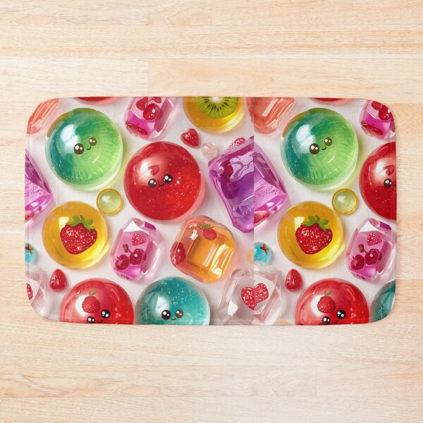 Item preview, High Gloss Fruit Infused Jelly Drops and Kawaii Candies Pattern designed and sold by MoonlitDoodles1.