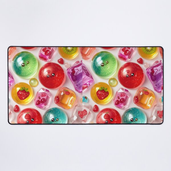 Item preview, High Gloss Fruit Infused Jelly Drops and Kawaii Candies Pattern designed and sold by MoonlitDoodles1.