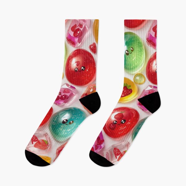 Item preview, High Gloss Fruit Infused Jelly Drops and Kawaii Candies Pattern designed and sold by MoonlitDoodles1.