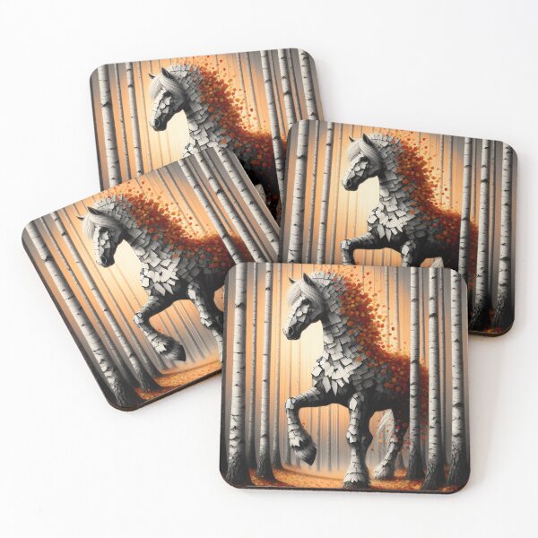 Item preview, Birchbark Horse, Ai Generated Art  designed and sold by ACC .