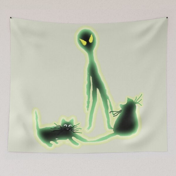 Item preview, Alien and Pet Cats designed and sold by MLanestudio.