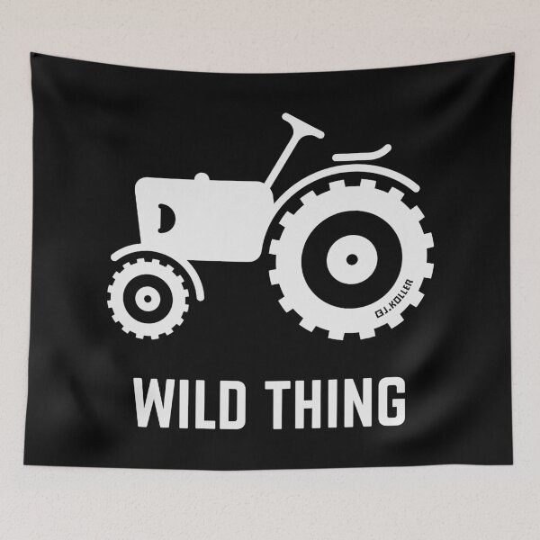 Item preview, Wild Thing (Tractor / Traction Engine / Farmer / White) designed and sold by Roderix.