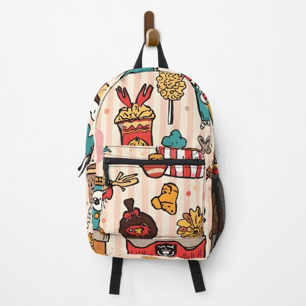 Item preview, Hand-Drawn Doodle Popcorn and Snack Food Cartoon Pattern designed and sold by MoonlitDoodles1.