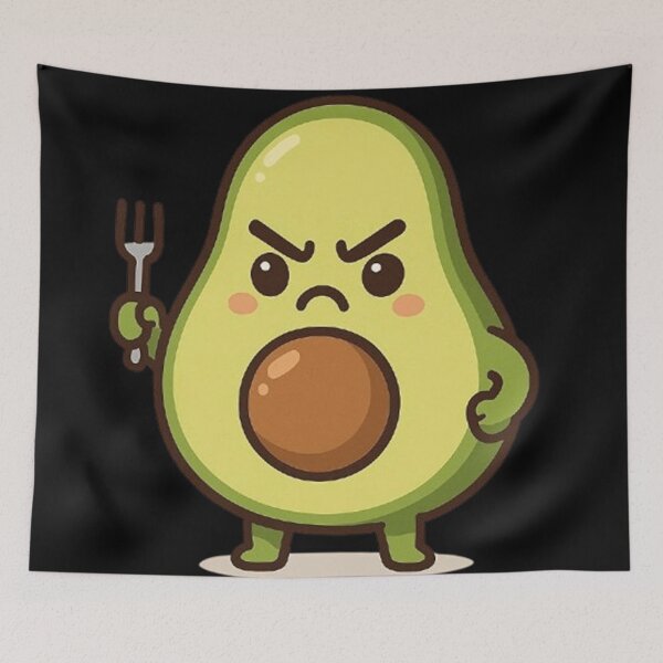 Item preview, Cute Hangry Avocado Kawaii Funny T-Shirt designed and sold by MiLaKK.