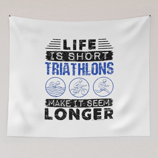 Item preview, Funny Triathlon Joke Life is Short designed and sold by jaygo.