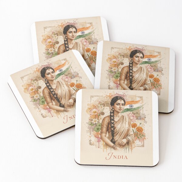 Item preview, Grace of India – Cultural Elegance in Bloom designed and sold by ForeverPrintsOK.