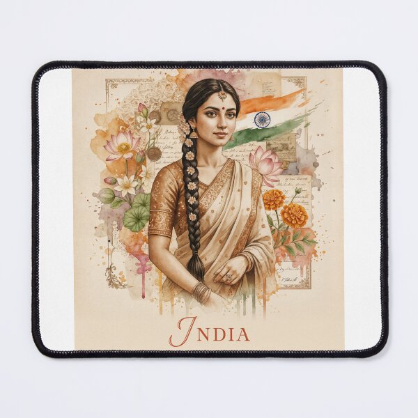 Item preview, Grace of India – Cultural Elegance in Bloom designed and sold by ForeverPrintsOK.