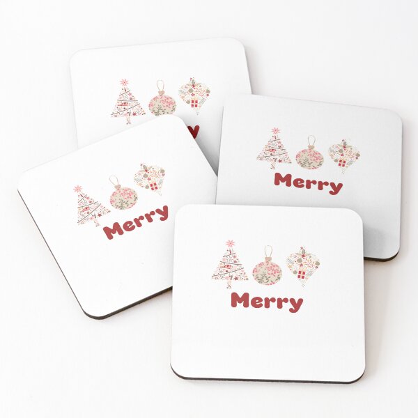 Item preview, Festive Trio: Tree, Ornaments and Christmas Wish "Merry" designed and sold by ElizabethCoelho.