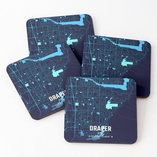 Item preview, Draper Midnight City Map designed and sold by HomeLivingCo.