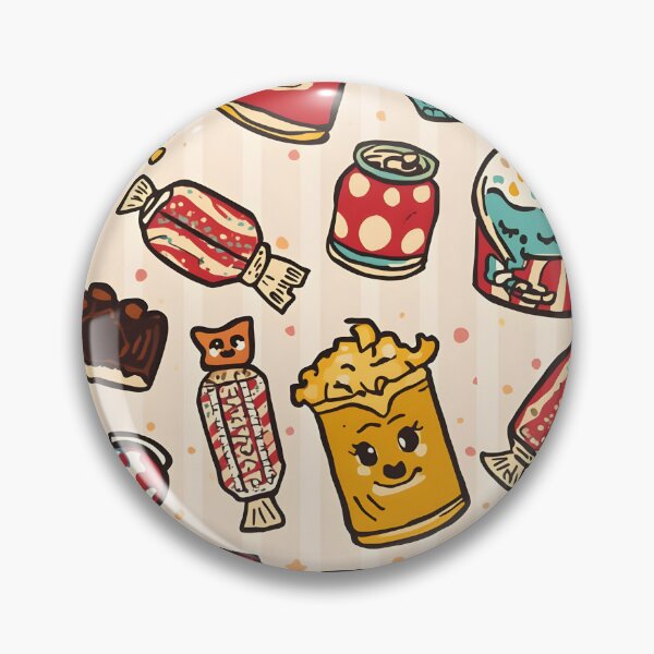 Item preview, Quirky Hand-Drawn Cinema Confections and Drink Doodle Pattern designed and sold by MoonlitDoodles1.